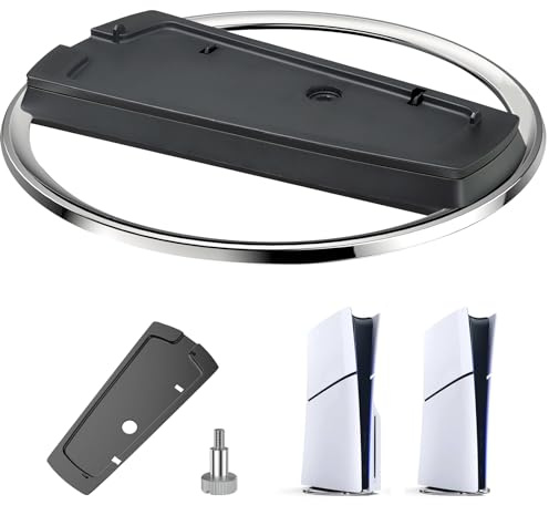 HARIKIKI Vertikaler Standfuß für PS5 Slim Disc und Digital Edition, Videospiele Zubehör mit PS5 Ständer für PlayStation 5 Pro Konsole Vertikal Standfuss