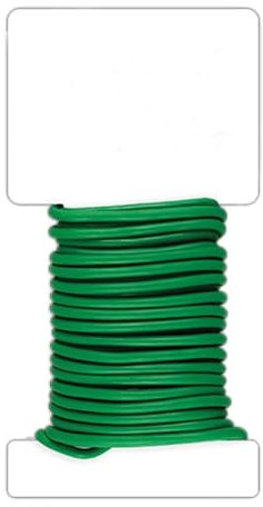 LAPIN Soft Twist Plant Tie 5.5m Green Garden Soft Tie Twist Wire Plastic Coated Garden Flexible Wire Tie Rowan Soft Twist Plant Tie Reusable Weatherproof Twist Tie Rubber Coated Metal