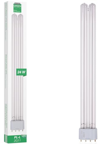 Wagner Green UVC Ersatzlampe Sockel 2G11 PL-L Wasserklärer Leuchtmittel Lampe Teich Filter (24 Watt)