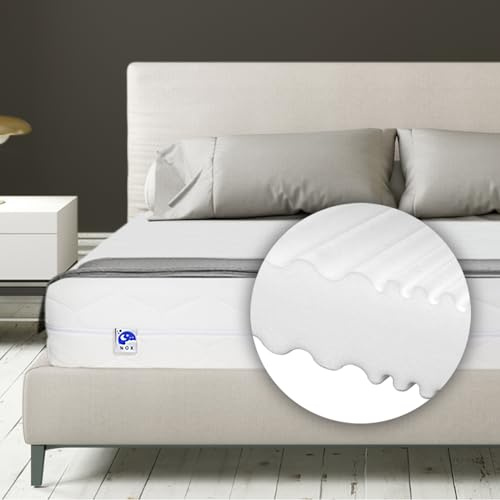 TULENA Matratze 90x190 cm 16 cm hoch Ortho mit waschbarem Bezug - Orthopädische Matratze für Boxspringbett oder Standard Bett mittelfest H3