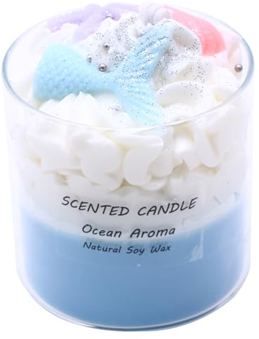 Ozean duftende Kerzen, Sommer Raum Dekoration, Strand Party Dekoration, Geschenke für Frauen (Blau)