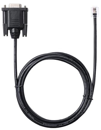 D-sub 9 Pin DB9 Female to RJ12 6P6C Serial Communication for Castles UPT1000 VEGA3000 POS Terminal Downloading(1.8M)