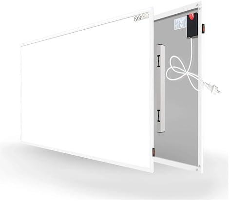 Calentador de panel infrarrojo Panel calefactor infrarrojo de 580W, Panel calefactor de pared de cristal de carbono Calentamiento rápido