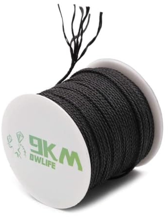9KM DWLIFE 100% Kevlar Ligne tressée, Corde tressée Polyvalente Ligne de cerf-Volant/Cordage de Camping/Ligne de pêche/fusée Miniature; résistante à la Chaleur et aux coupures 500lb-31m/100ft