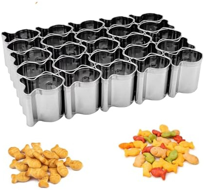 Goldfish Cracker Cutter - Stainless Steel Goldfish Mold for Crackers - Perfect for Making Goldfish Crackers at Home