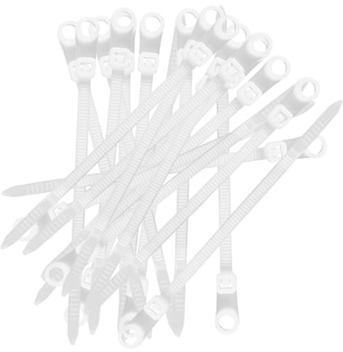 Fascette multifunzione in nylon con foro per vite, 100 pezzi, riutilizzabili, per casa, studio, officina