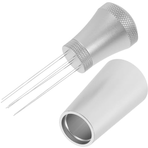 HOMSFOU Juego de agujas agitadoras de acero con base para distribución de polvo espresso, accesorio para uso profesional en el hogar