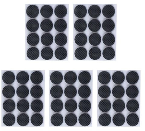 Ausi 60 PCS, Self Adhesive Felt Pads for Chairs, Round 28mm Black, Professional Furniture Gliders Felt with Adhesive Strength for Furniture Floor