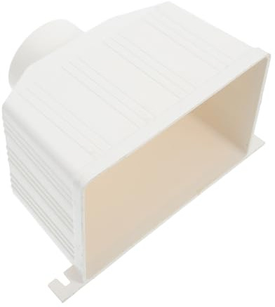 PENIKOKO Deviatore per Grondaia Quadrato in Pvc 75x50 Mm per Drenaggio Acqua Piovana Esterna, Connettore per Pluviali Ville e Abitazioni, Facile Installazione e Resistente Agli Agenti