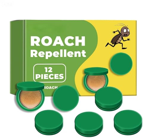 12 Pack Cockroach Gel Bait & Roach Killer Indoor for Home, Powerful Roach Repellent Bait Trap Infestation Solution, Easy to Use Cockroach Deterrent Indoor Outdoor for Kitchen Home