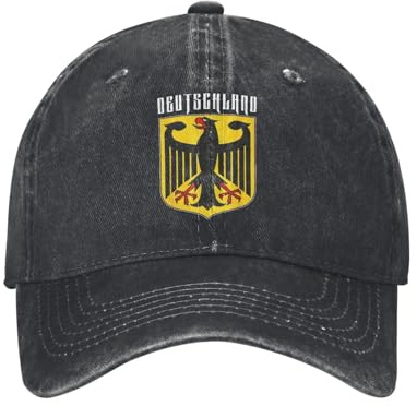 Klassische Baseballkappe Deutschland Emblem Adler Distressed Denim Deutscher Snapback Männer Frauen Outdoor Running Golf Verstellbare Sport-Baumwoll-Passformmütze