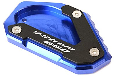 Extender Motorradständer Seitenständer Vergrößern Stützplattenpolster Für Suzuki VSTROM 650 XT DL DL650 650XT 650DL 2004-2022 2021(A Blue)
