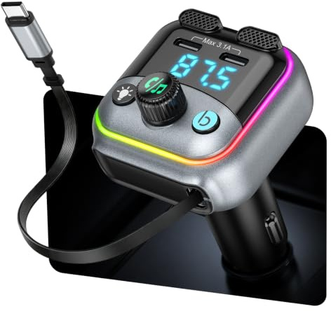 ORIA Bluetooth 6.0 FM-sändare, handsfree bil