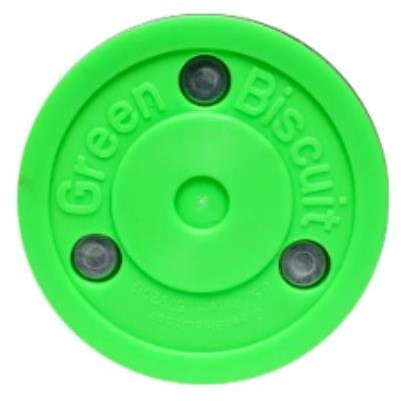 Green Biscuit Pass Trainingspuck f. Eishockey, Hockey Puck Asphalt by Best4Hockey