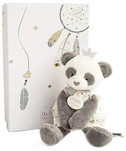 Doudou et Compagnie DC3540 ATTRAP-REVE – panda-marionett, grå