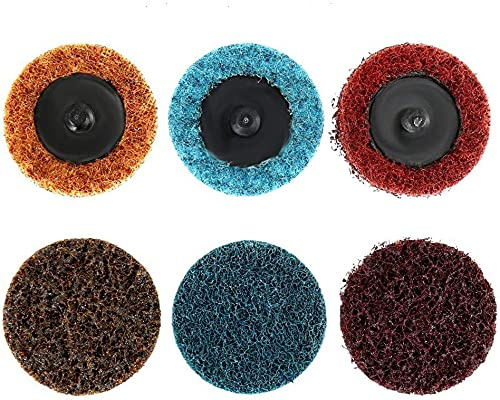 Lot de 10 disques abrasifs de 2 mm - 50 mm - Grain - Scotch Brite - Fermeture