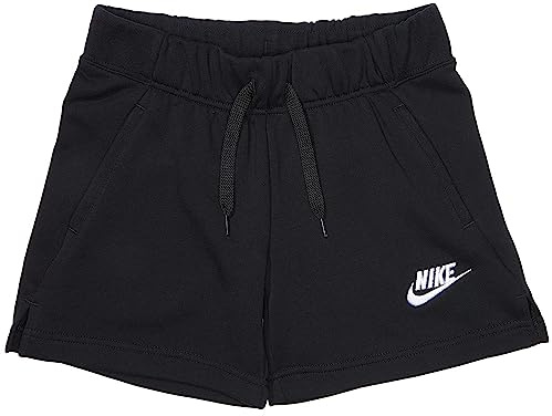 Nike DA1405-010 G NSW Club FT 5 IN Short Shorts Girls Black/White L