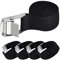 Vicglory 4 PCS Ratchet Tie Down Straps with Cam Buckle, 5M x 25mm Heavy Duty Tensioning Belts Adjustable Lashing Quick Release Roof Rack Straps for Bike, Motorcycle, Cargo, Trailer, Luggage