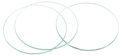 sourcing map 8Pack 40mm Uhrglas Kristalllinse für Reparatur Klar | Einkuppel 1.5mm Randstärke, Gebogene Oberfläche, flache Rückseite