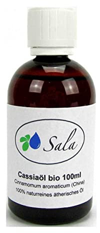 Sala Cassiaöl Zimtöl ätherisches Öl naturrein BIO Aroma (100 ml PET-Flasche)