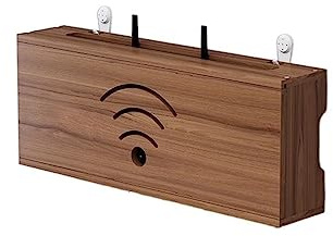 Kabelbox Großes WLAN-Router-Rack, Wohnzimmer, Wandmontage, WiFi-Aufbewahrungsbox, Wanddekoration, TV-Untere Plug-in-Abschirmbox, Set-Top-Box Kabelmanagement Box (Color : A, Size : 40cm)
