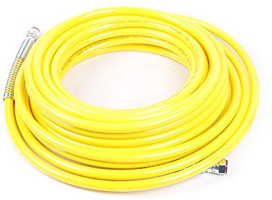 HarBin-Star Tubo flessibile per spruzzatore airless, 15 m, tubo ad alta pressione 1/4 per spruzzatore airless, 4500 bar (giallo)
