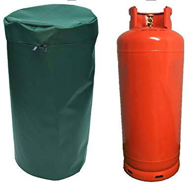 BAGS 4 EVERYTHING INSULATED 19KG GAS BOTTLE COVER IN WATERPROOF FLAME RETARDANT MATERIAL (Green)