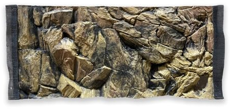 ZooPaul Aquarium Rückwand 3D 60x30 Terrarium Hintergrund Fels Stein Wurzel Struktur Amazonas NEU