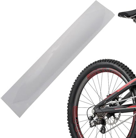 Vuggdt Fahrrad-Kettenstrebenschutz, transparent, Aufkleber für Fahrrad-Kettenschutz, Schutzfolie, Fahrradzubehör für Mountainbike, Rennradkette