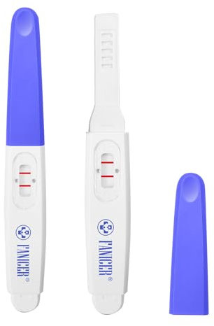 2 Piezas Detección Rápida en 3 Minutos.Envueltas Individualmente Selladas Prueba de,Tests de Embarazo