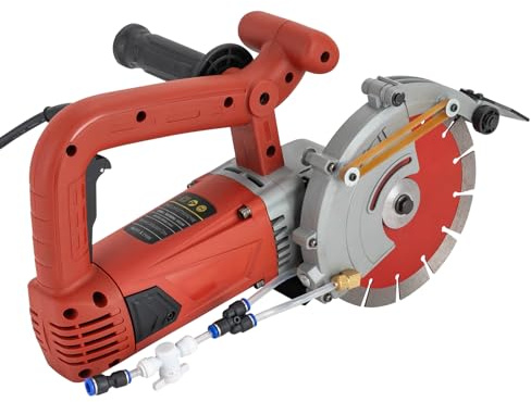 Elektrische Schlitzmaschine, 4800W Mauernutfräse Maximale Schnitttiefe 71mm Betonsäge Schlitzfräse Nutfräser Steinsäge Wandfräse