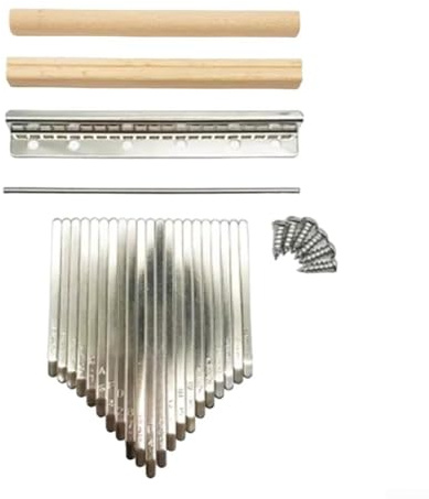 21 Tasten Kalimba DIY Teile, Tragbares Finger Klavier Musikinstrument Kalimba DIY Ersatzteile mit Tasten Bridge Tuning Zubehör