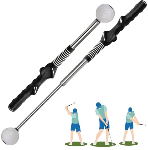 Retractable Golf Swing Training Aids, Golf Accessories - Strength And Rhythm Training, Golf Swing Trainers And Golf Swing Trainers, Warm Up Golf Trainers, Right Hand Golf Club Indoor Practice Equipmen