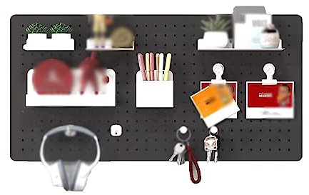 Générique Panneau perforé Mural en métal Robuste, kit de Rangement d'outils + Supports et Crochets pour la Maison et Le Travail (Couleur : Style 4)