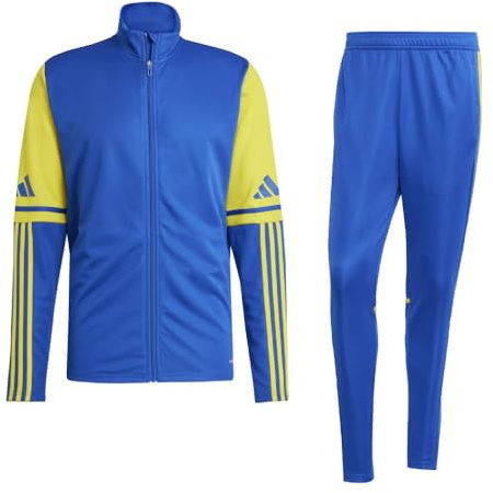 Addias Trainingsanzug Herren blau gelb Squadra 25 Gr/L - Sportbekleidung Set