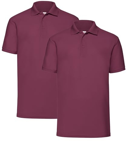 Fruit of the Loom 2er Pique Poloshirt Herren Polo Polo M L XL XXL 3XL 4XL 5XL HLKauf-Block