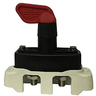 Amosfun Interrupteur Coupe-batterie Voiture 1 Bouton Antivol Sectionneur De Batterie Isolation Électrique Solide Résistance Chaleur Pour Voiture Bateau Camion Utilitaire Moto