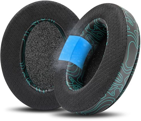 WC Freeze Arctis Nova – Kühlgel-Ohrpolster für Arctis Nova Pro Wired, 7, 5 | Von Wicked Cushions | Auch für Nova 4, 3, 1 (nicht für Nova Pro Wireless). Stoff, Kühlgel | Midnight FrankP