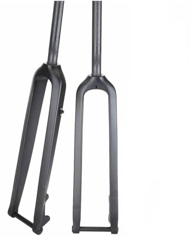 YYRHD-CZ Fourche À Suspension Légère for VTT, Fibre De Carbone T800 Haute Résistance, Fourche De Vélo À Frein À Disque 26/27,5/29 Pouces, 3K Mat, Tube Droit/Tube Dorsal(Straight,29)