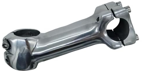 predolo Fahrradvorbau Mountainbike Lenkervorbau 28.6mm Aluminiumlegierung Vorbau Ersatzteile Befestigung für Radfahren Und Geländeausflüge, Silber