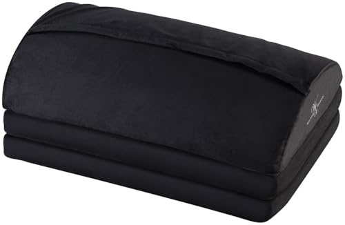 Wilson Gabor Fuß-Wärmer: Ergonomische Schreibtisch-Fußstütze mit Fußtasche und 3 Höhen (Fußstütze mit Tasche, Arbeitsplatz, Stuhl)