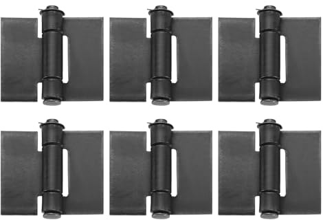 QUARKZMAN 6 Paquets De Charnières Lourdes Soudables 3.19 x 3.82 x 0.16 | Charnières À Souder Résistantes À La Corrosion Et À La Rouille Pour Portes De Remorque