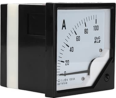 Yosoo Health Gear Amperometro a Puntatore Amperometro Analogico da Pannello 100A 5A ABS con Indicatore Trasparente dell'ago per Circuiti CA/CC Industria Chimica Apparecchiature di Controllo
