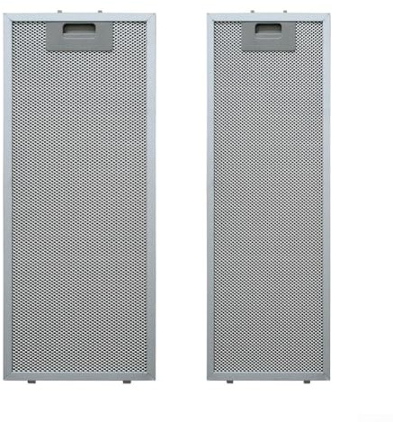 Paquete de 2 filtros de metal para campana extractora Teka TL2000/TL1-62, filtro de grasa de aluminio de 5 capas de 500 x 192 mm y 500 x 138 mm, repuesto de ventilación de cocina de instalación rápida
