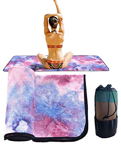 PLUS PO Yogatuch Yoga Handtuch Matte Handtuch für die Übung Yogamatte Schweißtuch Yogatücher für heißes Yoga Fitness Mat Handtuch Rutschfestes Yogatuch Purple,-