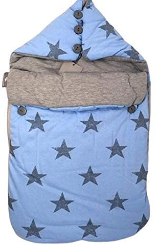 Danielstore Saco Nana capazo de Primaver -Verano- otoño y Grupo 0 Bebe Universal (Azul Estrella)