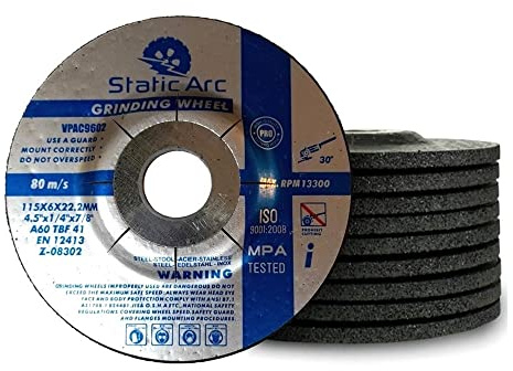 10x ANGLE GRINDER DISC SET METAL STEEL CUTTING GRINDING FLAP WHEEL 115mm 4.5 (Grinding Disc (10pc))