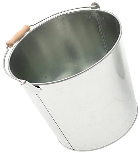 UPKOCH Eimer Für Asche Aus Metall Großer Kamineimer Zum Verbrennen Von Papier Und Müll Bruchfester Ascheeimer Für Kamin