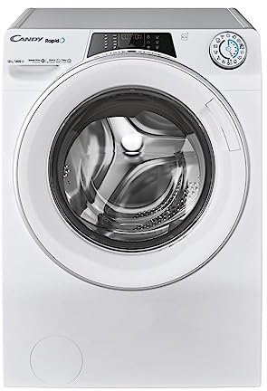 CANDY - Lave-Linge Hublot - Machine à Laver 12kg/1400 trs/min - Classe Énergétique A - 15 Programmes - WiFI+Bluetooth, Ecran Digital, Mix Power System - Blanc - 85 x 60 x 67 cm - Modèle RO14126DWMST-S