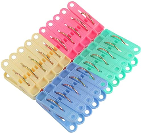 XYZOOM Les Pinces à Linge en Plastique accrochant Les agrafes accrochent la Couleur Assortie de 20 PCs(ab459 e3efb 8c986 3575a 63f4c 4fbdf